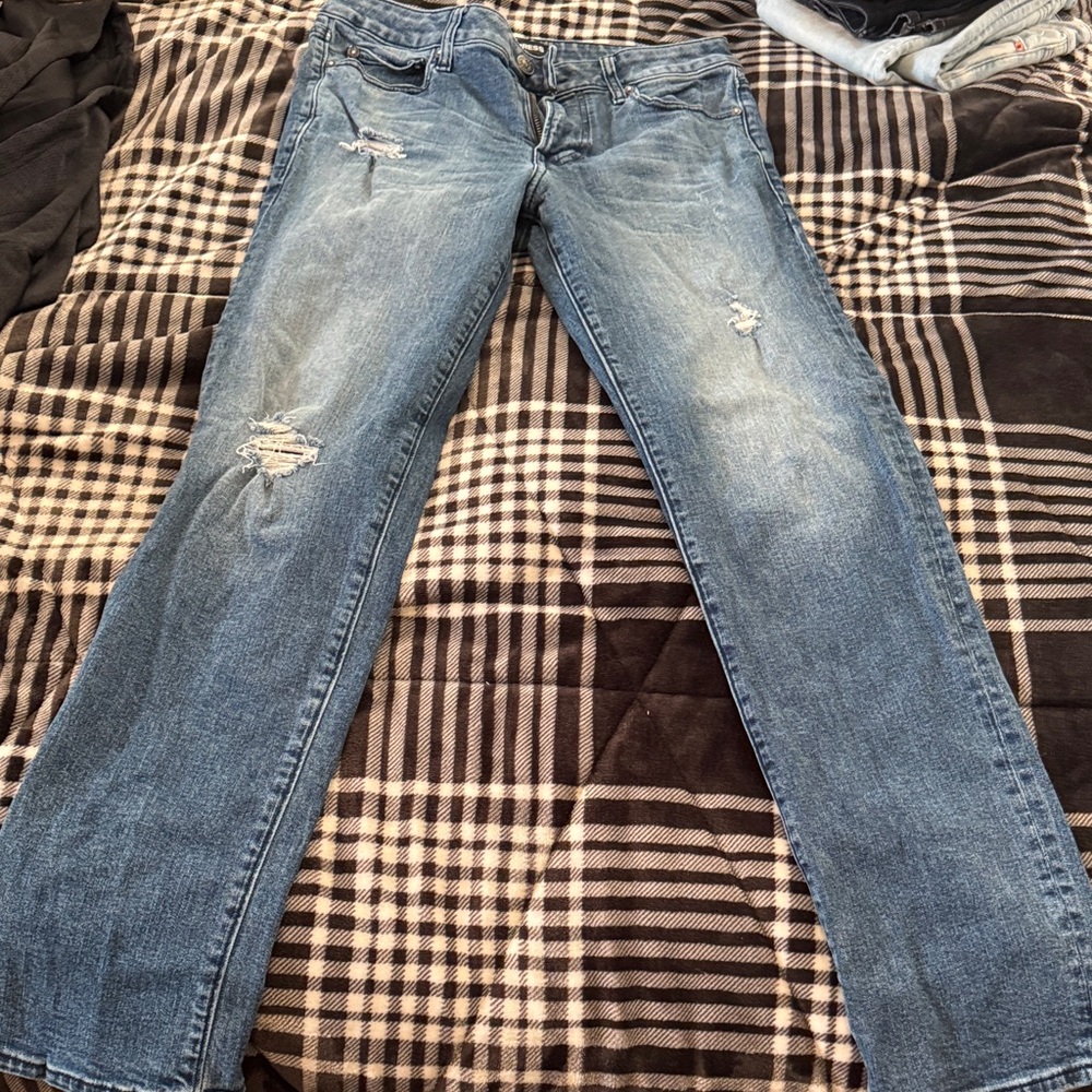 Express Distressed Blue Jeans for Men